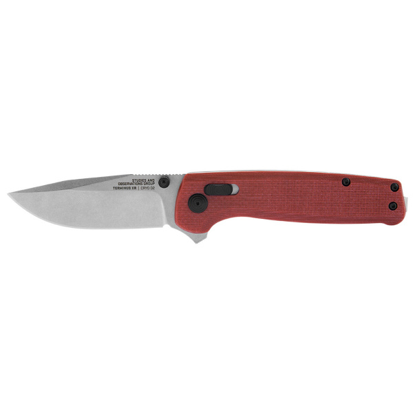 Нож SOG Terrminus XR G10 складной, рук-ть красн. G10, клинок D2, стоунвош