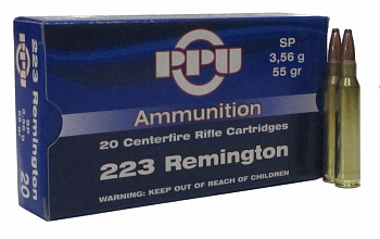 Патрон охотничий к.223Rem PPU Partizan A-132 SP 55 gr. 