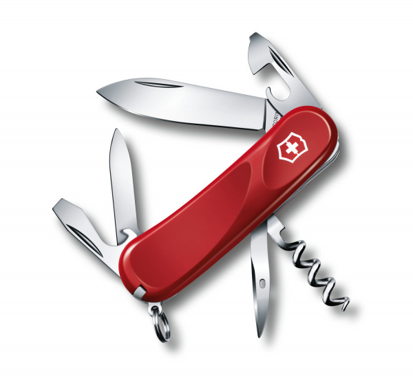 Нож Victorinox 2.3803.E Evolution 10, 85 мм, 14 функций, красный