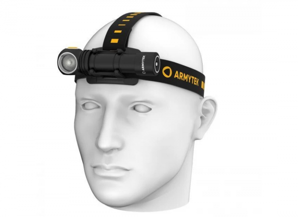 Фонарь налобный Armytek Wizard C2 WR Magnet USB (холодный свет) белый/красный свет