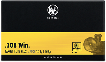 Патрон охотничий к.308Win DN RWS Target Elite Plus Match, 12,3 г.