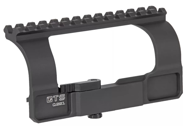 Кронштейн GTS Q.221 боковой быстросъёмный низкий Picatinny СВД/Тигр, 13 слотов, компактный