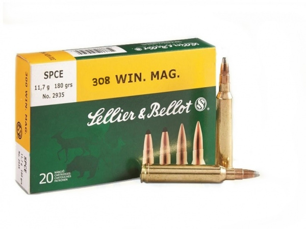 Патрон охотничий к.308Win Sellier&Bellot SPCE 11,7 г.