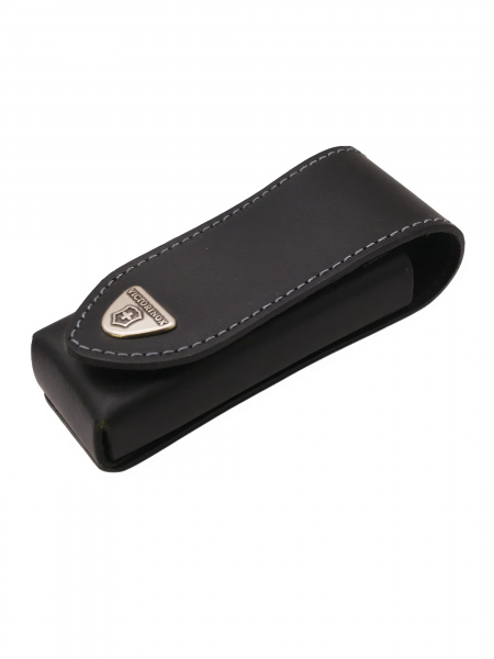 Чехол Victorinox 4.0523.3 для ножей 111 мм, до 3 уровней, на липучке, кожаный, черный