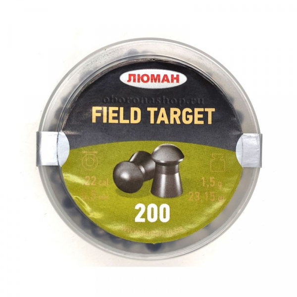 Пули пневматические к.5,5мм Люман Field Target m=1,5 (200 шт)