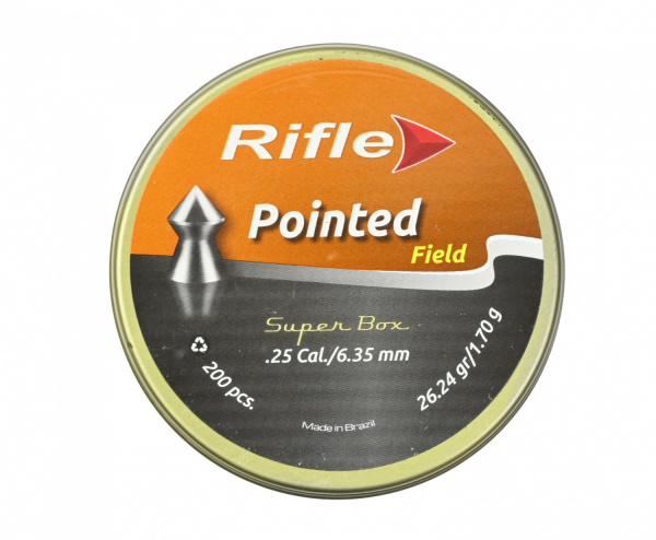 Пули пневматические к.6,35мм RIFLE Field Series Pointed m=1,70 г.(200 шт.)