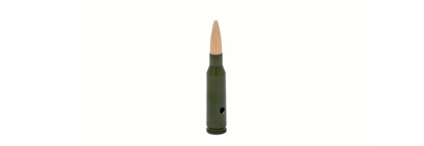Макет патрона (учебный охолощенный патрон) к. 5,45х39; пуля FMJ, стальная гильза БПЗ