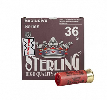 Патрон к.12х70 Sterling Bior №5 36г.