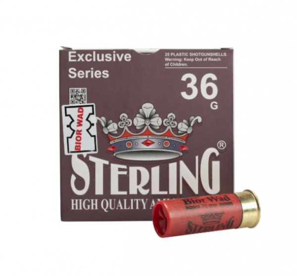 Патрон к.12х70 Sterling Bior №5 36г.