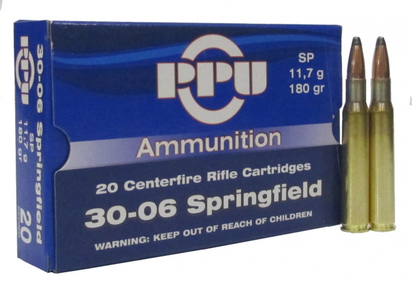 Патрон охотничий к.30-06Sprg PPU Partizan A-066 SP 180 gr. 