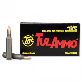 Патрон охотничий к.223Rem ТПЗ FMJ 55 гр. пуля б/м