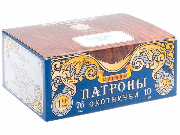Патрон к.12х76 СКМ Магнум №00 46 г.
