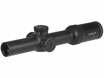 Прицел оптический Gaut Obsidian 1-8x24, d=30 мм; сетка 39, 1/2 МОА, подсветка