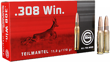 Патрон охотничий к.308Win Geco TM SP 11,0 г.