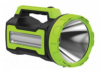 Фонарь Космос 9110WUSB прожектор аккумуляторный LED 10W (600lm)+3W, выход USB, 3режима, з/у 220/12в*