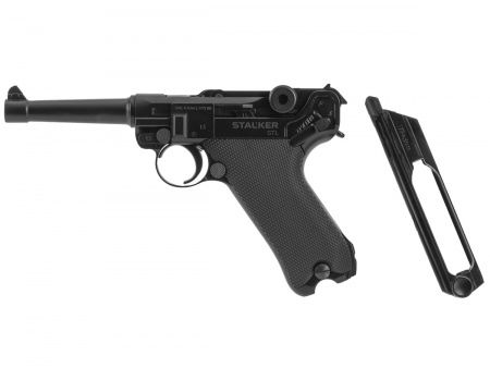Пистолет пневматический Stalker STL (Luger P08) к.4,5 мм, Hop-Up, Blowback