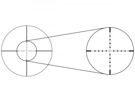 Прицел оптический Gaut Quartz 3-9x40, d=1"; сетка 3 (Mil-Dot), без подсветки