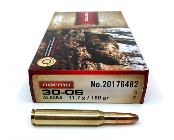 Патрон охотничий к.30-06Sprg Norma Alaska 11,7 г.