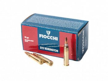 Патрон охотничий к.223Rem Fiocchi FMJ 55 gr./3,56 г. (50)